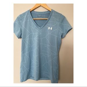 Under Armour Heat Gear Women's Loose V-Neck T-Shirt Size XS